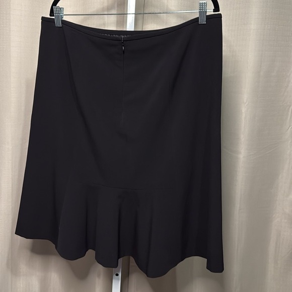 Nine West Black Flared Hem Skirt Women's Size 14 Career Office - Picture 3 of 4